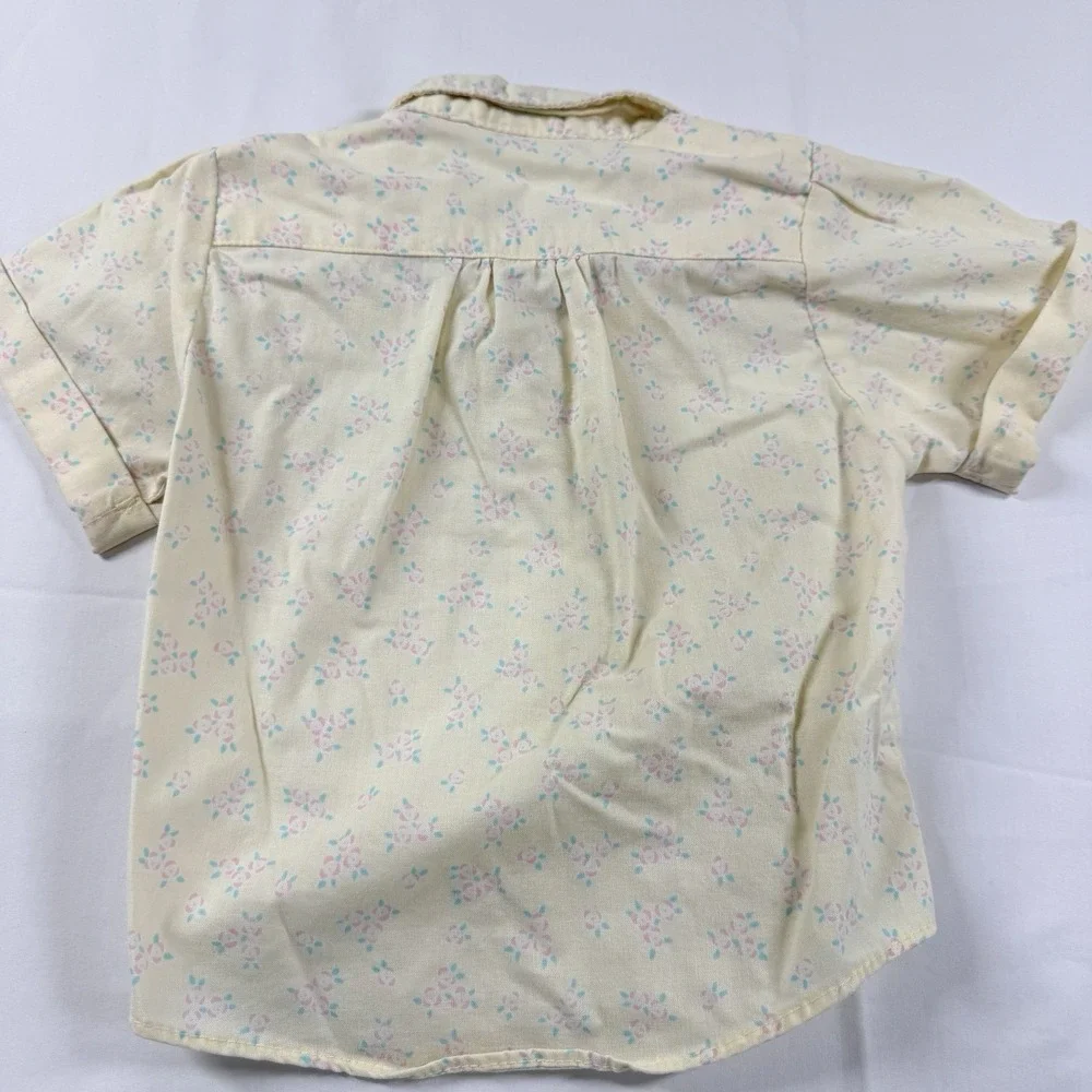 Vintage OshKosh B'Gosh Skirtall Overall Dress 3T Floral USA Matching‎ Set 90s